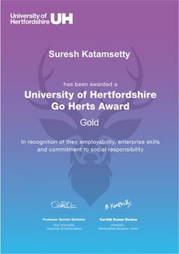 Go Herts Gold Award